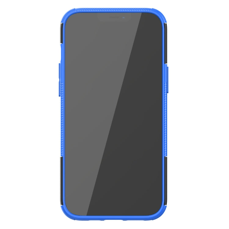 For iPhone 12 Pro Max Tire Texture Shockproof TPU + PC Protective Case with Holder
