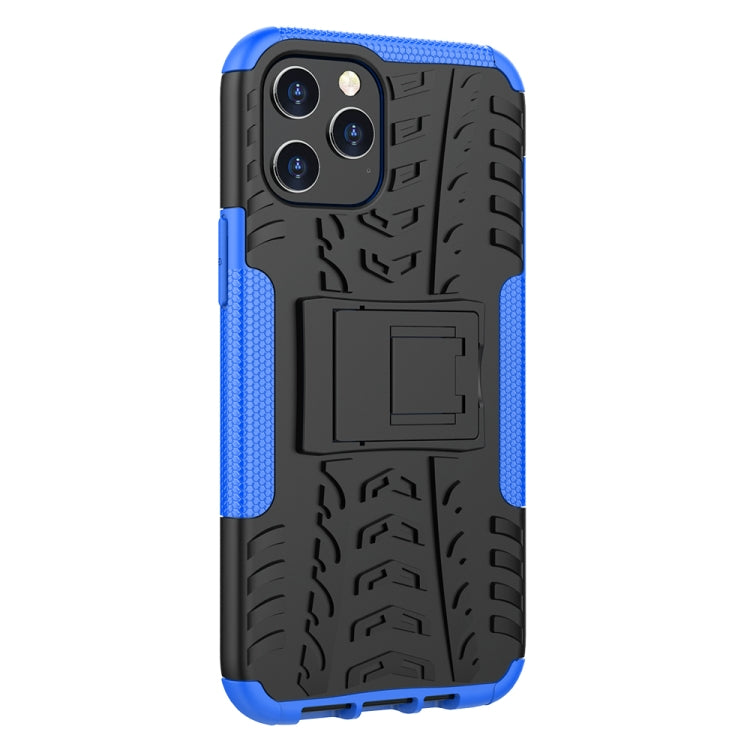 For iPhone 12 Pro Max Tire Texture Shockproof TPU + PC Protective Case with Holder