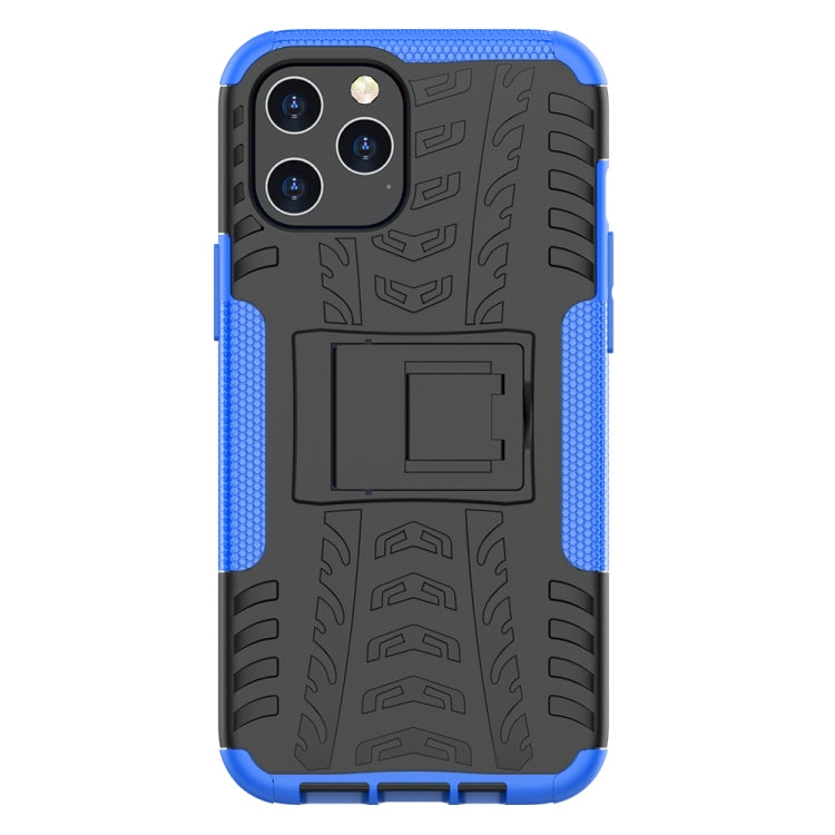 For iPhone 12 Pro Max Tire Texture Shockproof TPU + PC Protective Case with Holder