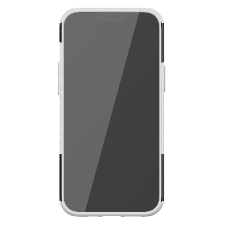 For iPhone 12 Pro Max Tire Texture Shockproof TPU + PC Protective Case with Holder
