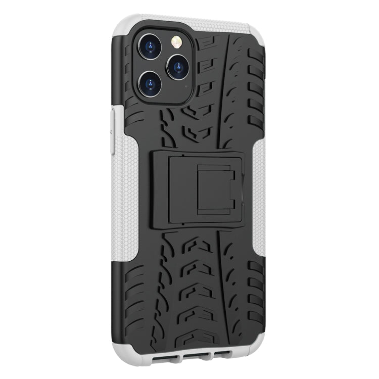 For iPhone 12 Pro Max Tire Texture Shockproof TPU + PC Protective Case with Holder