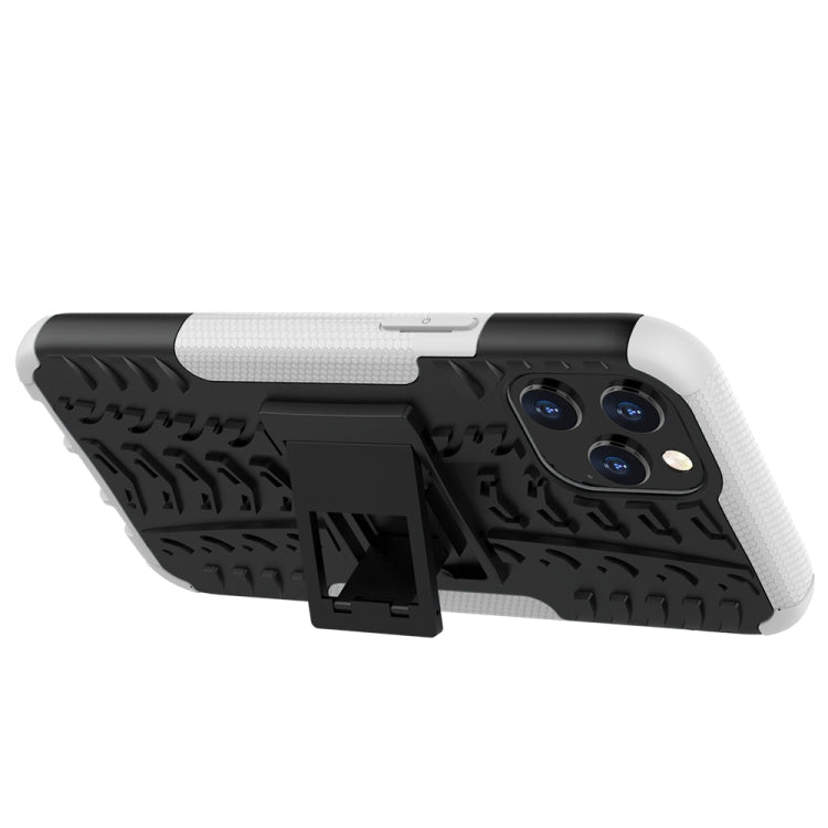 For iPhone 12 Pro Max Tire Texture Shockproof TPU + PC Protective Case with Holder
