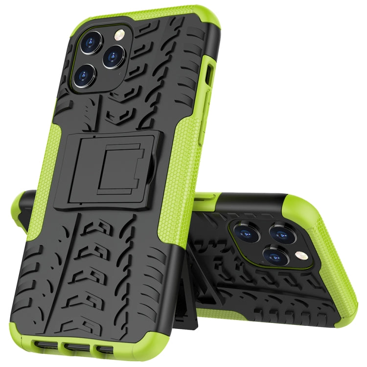 For iPhone 12 Pro Max Tire Texture Shockproof TPU + PC Protective Case with Holder