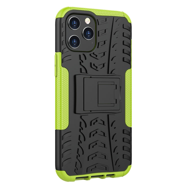 For iPhone 12 Pro Max Tire Texture Shockproof TPU + PC Protective Case with Holder