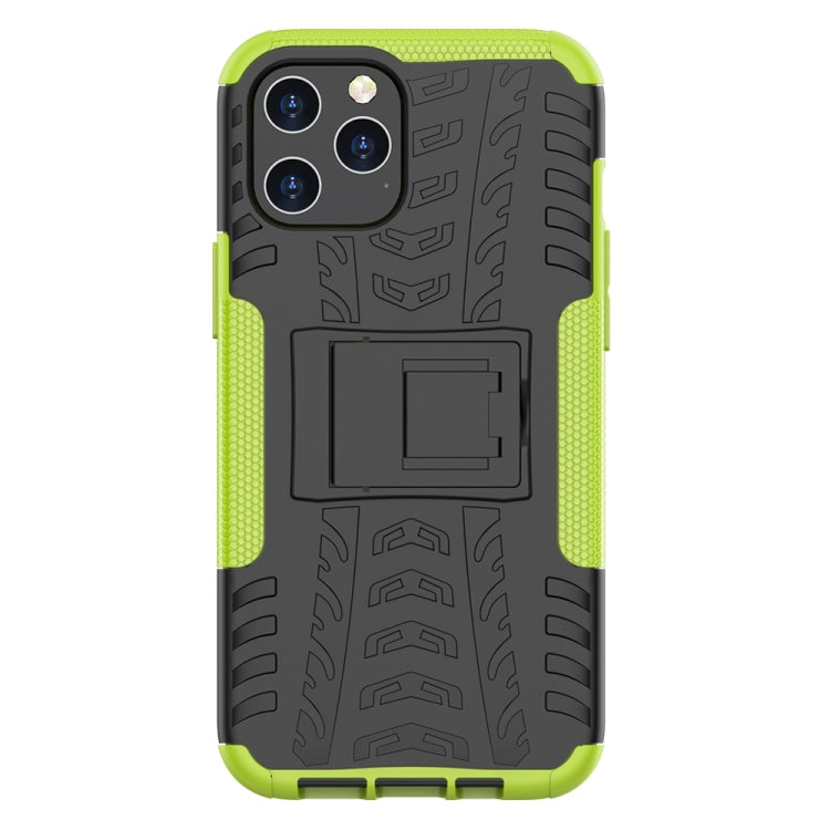 For iPhone 12 Pro Max Tire Texture Shockproof TPU + PC Protective Case with Holder