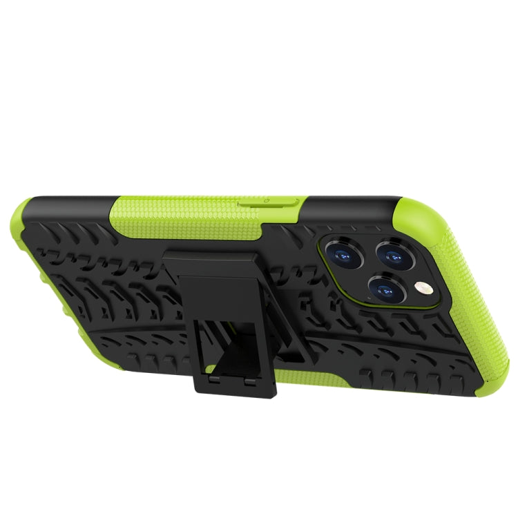 For iPhone 12 Pro Max Tire Texture Shockproof TPU + PC Protective Case with Holder