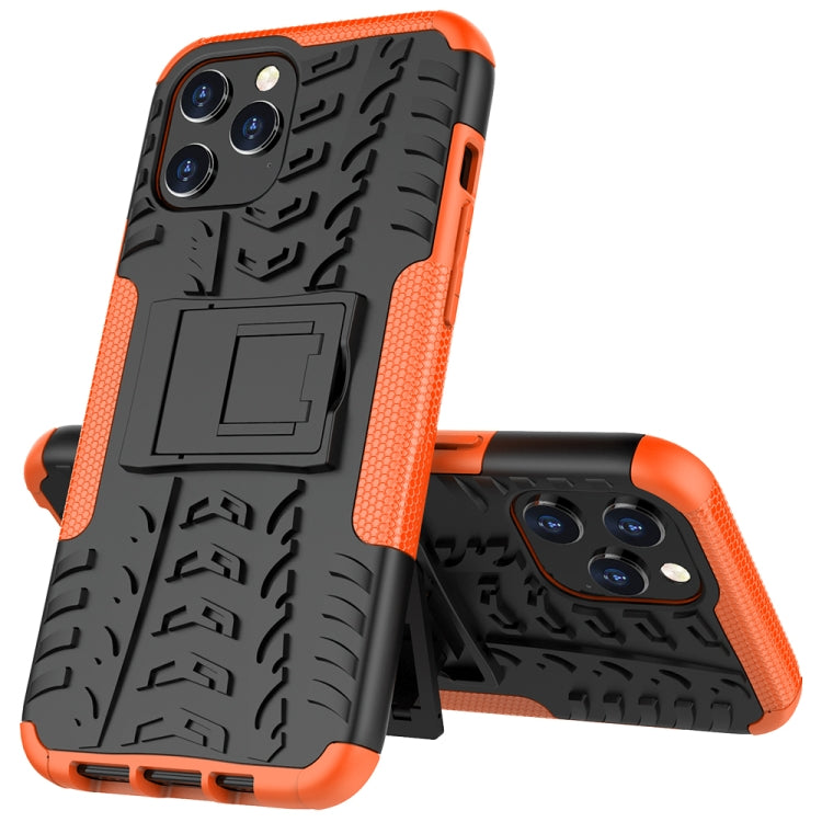 For iPhone 12 Pro Max Tire Texture Shockproof TPU + PC Protective Case with Holder