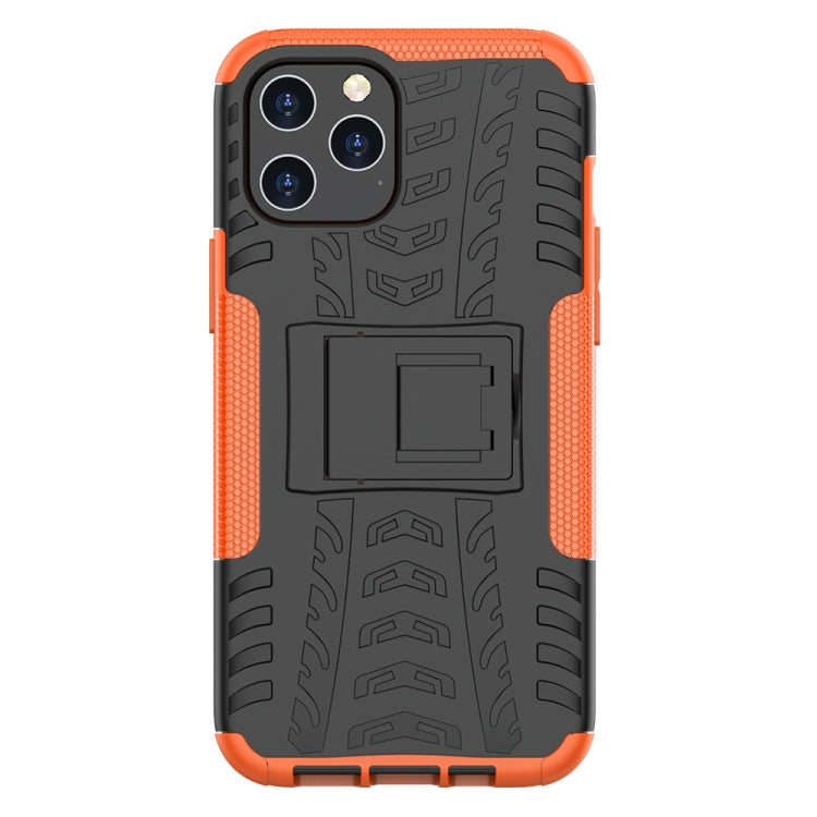 For iPhone 12 Pro Max Tire Texture Shockproof TPU + PC Protective Case with Holder