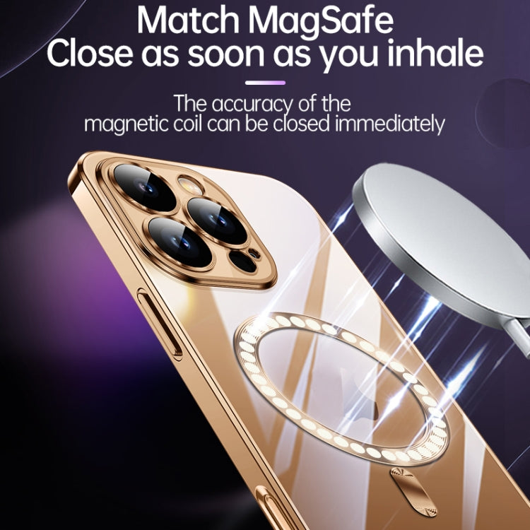 For iPhone 16 SULADA MagSafe Plating TPU Shockproof Phone Soft Case