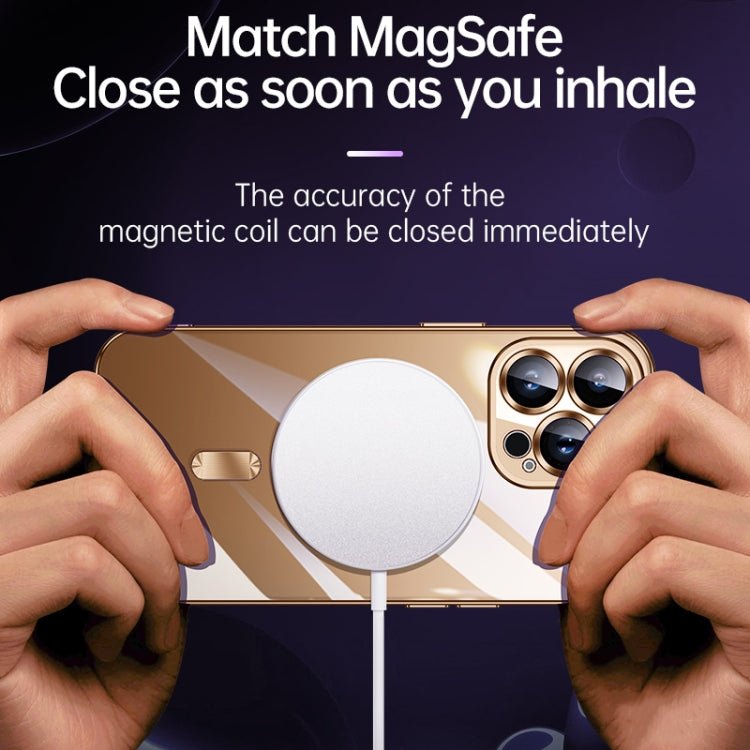 For iPhone 16 SULADA MagSafe Plating TPU Shockproof Phone Soft Case