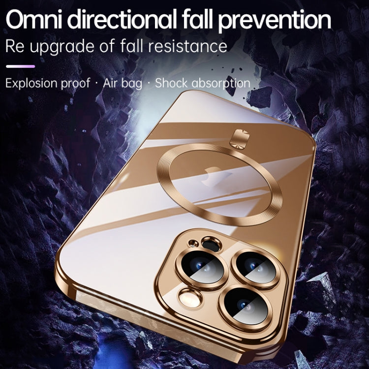 For iPhone 16 SULADA MagSafe Plating TPU Shockproof Phone Soft Case