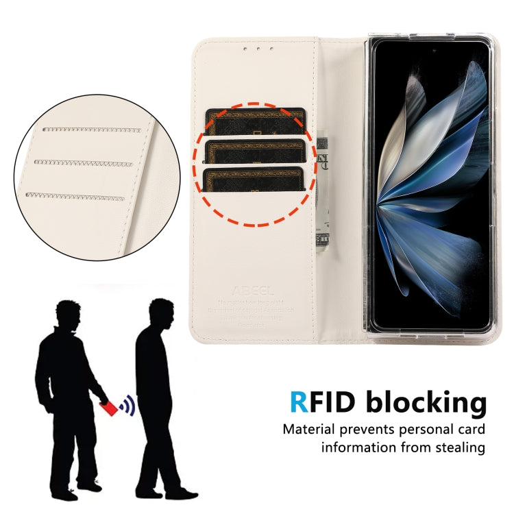 For Google Pixel 9 Pro Fold ABEEL RFID Magnetic Flip Leather Phone Case