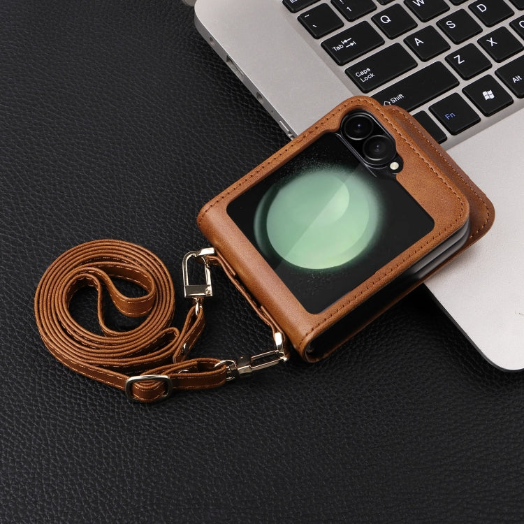 For Samsung Galaxy Z Flip7 FE / Z Flip6 Crossbody Folding Phone Case