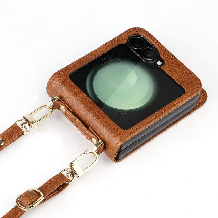 For Samsung Galaxy Z Flip7 FE / Z Flip6 Crossbody Folding Phone Case