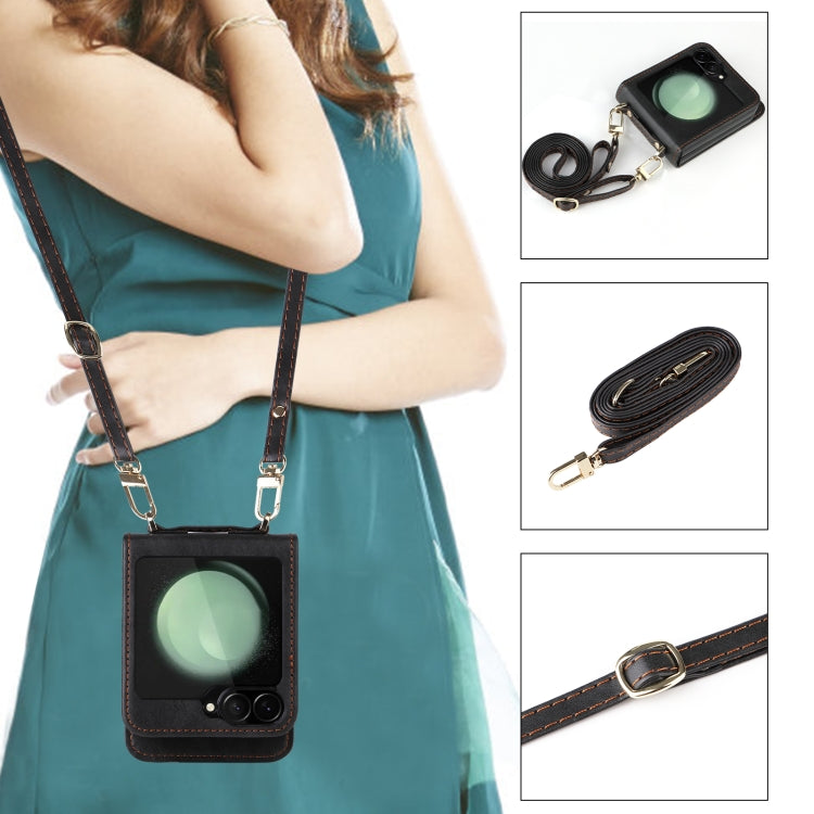 For Samsung Galaxy Z Flip7 FE / Z Flip6 Crossbody Folding Phone Case