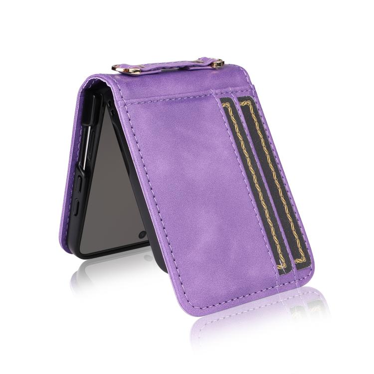 For Samsung Galaxy Z Flip7 5G Crossbody Folding Phone Case