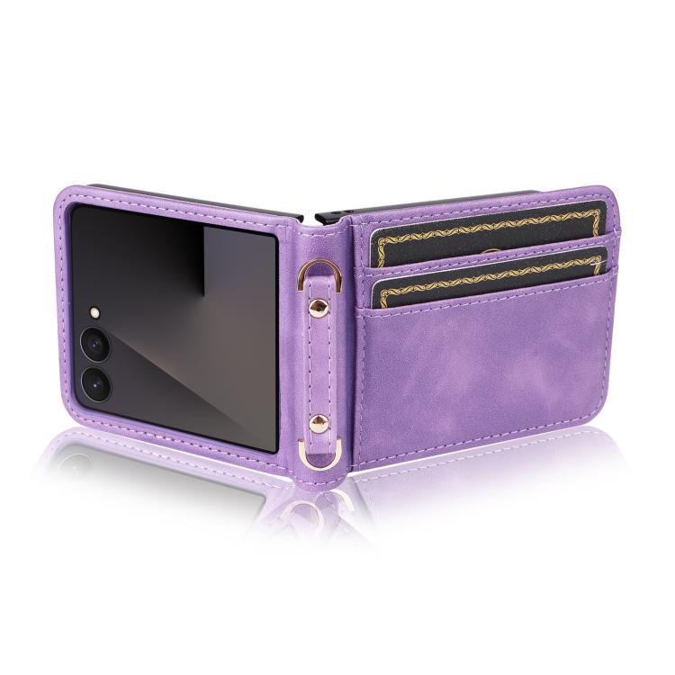 For Samsung Galaxy Z Flip7 5G Crossbody Folding Phone Case