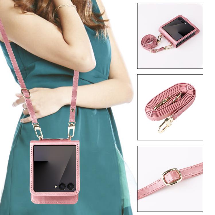 For Samsung Galaxy Z Flip7 5G Crossbody Folding Phone Case
