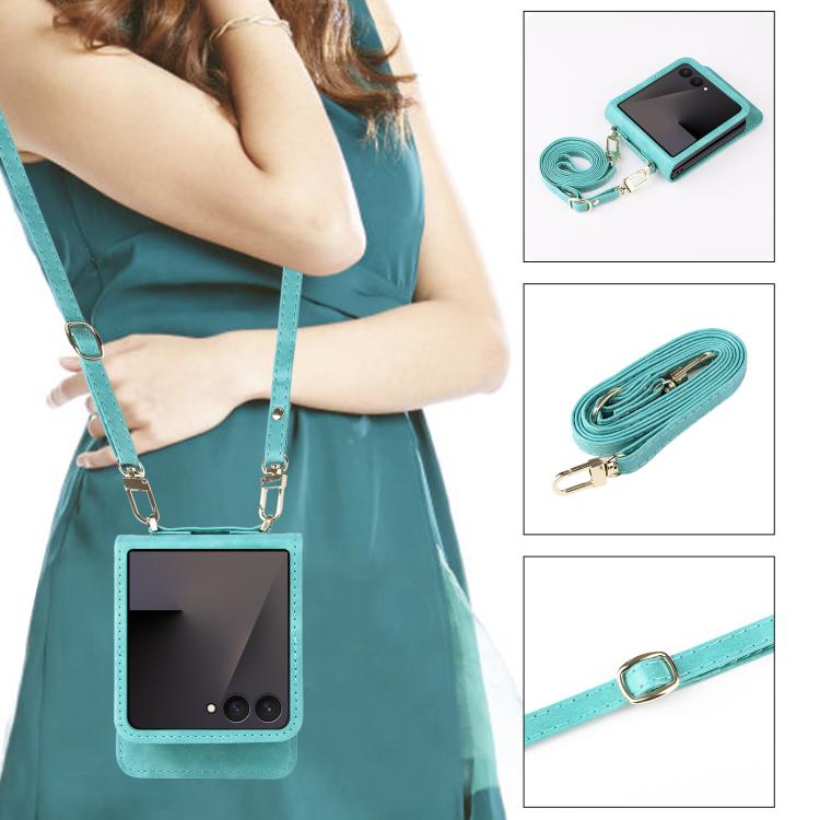 For Samsung Galaxy Z Flip7 5G Crossbody Folding Phone Case