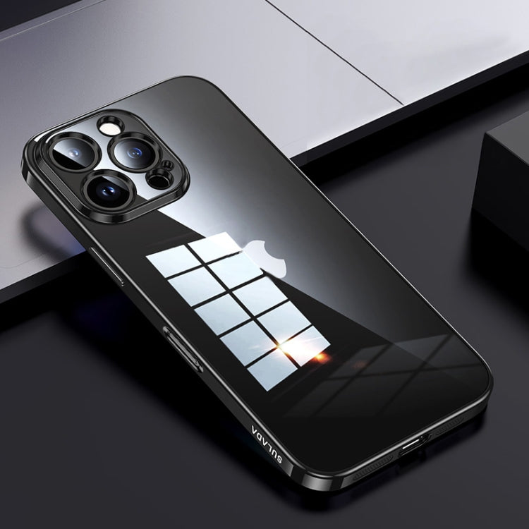 For iPhone 16 Pro SULADA Shine Through Series Plating TPU Transparent Phone Case