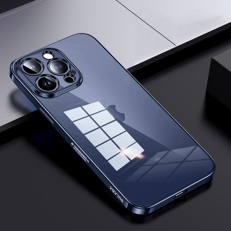For iPhone 16 Pro SULADA Shine Through Series Plating TPU Transparent Phone Case