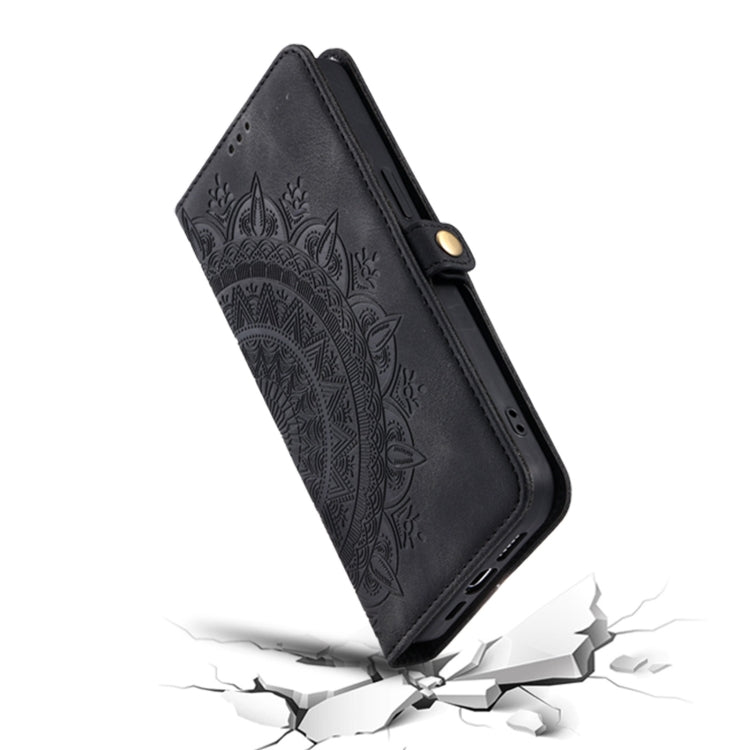 For iPhone 16 Plus Skin Feel Totem Embossed Leather Phone Case