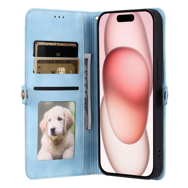 For iPhone 15 Pro Max Skin Feel Totem Embossed Leather Phone Case