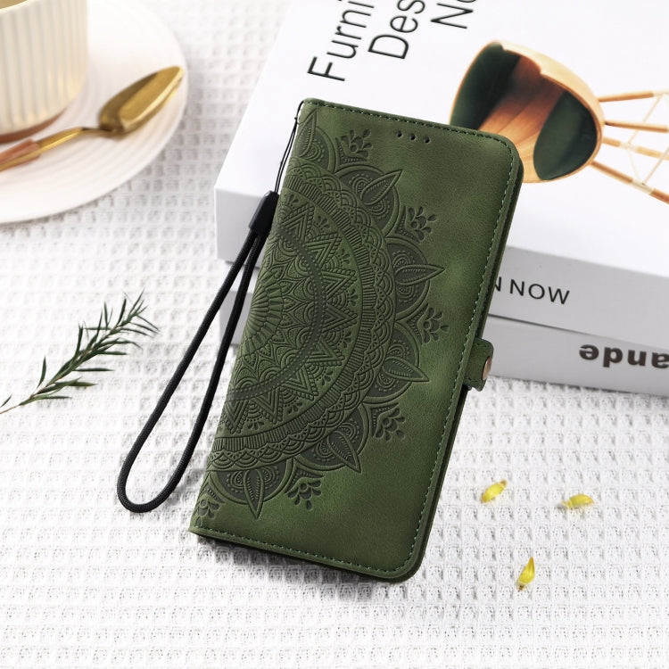 For iPhone 15 Skin Feel Totem Embossed Leather Phone Case