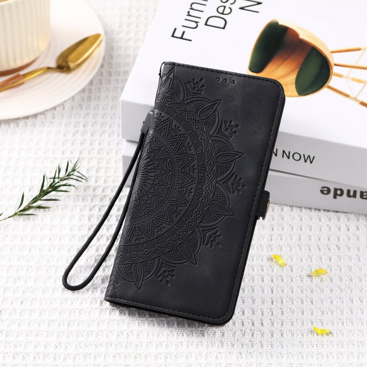For iPhone 15 Skin Feel Totem Embossed Leather Phone Case