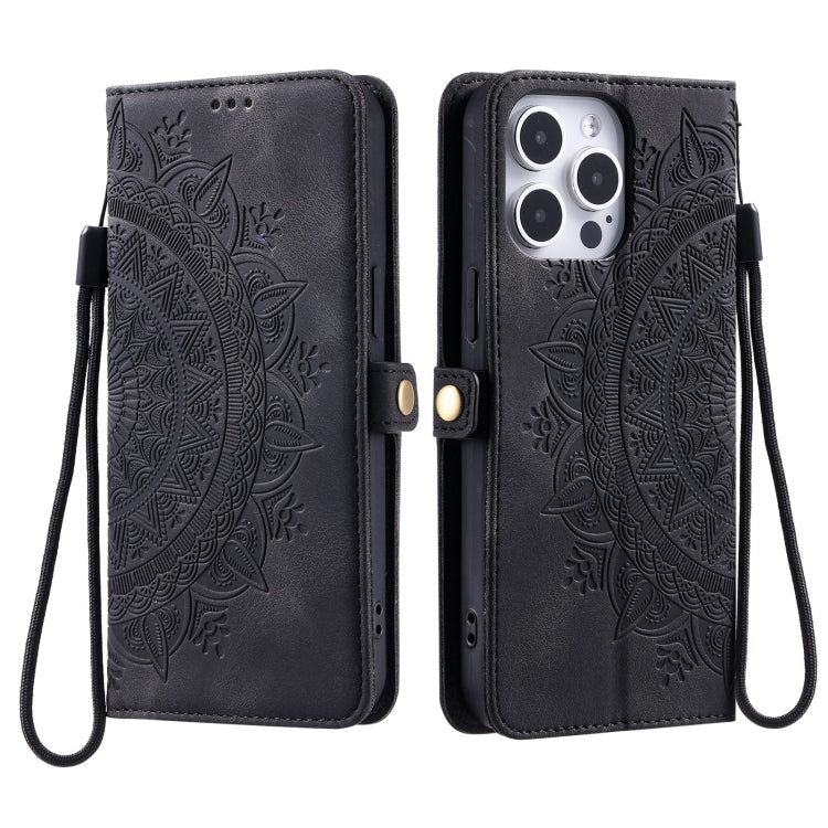 For iPhone 14 Pro Skin Feel Totem Embossed Leather Phone Case