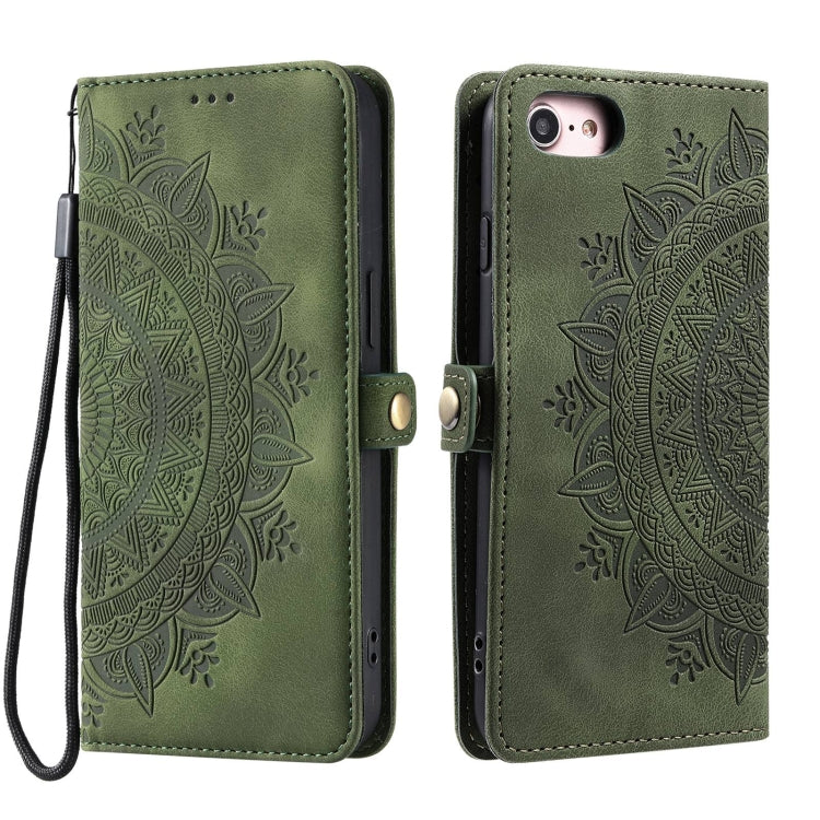 For iPhone 7 / 8 / SE 2022 Skin Feel Totem Embossed Leather Phone Case