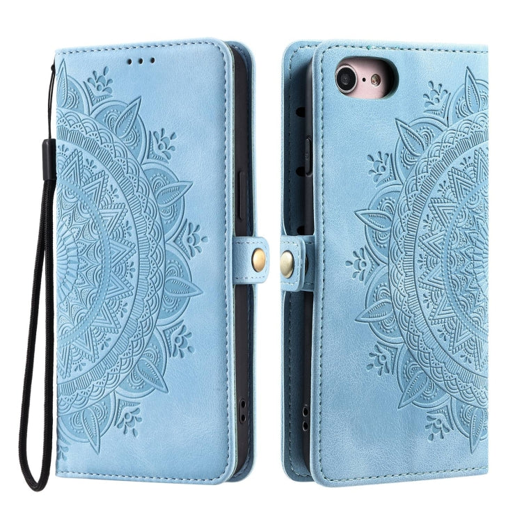 For iPhone 7 / 8 / SE 2022 Skin Feel Totem Embossed Leather Phone Case