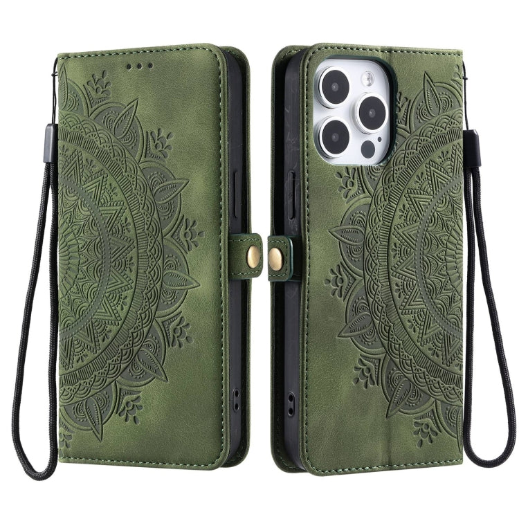 For iPhone 13 Pro Skin Feel Totem Embossed Leather Phone Case