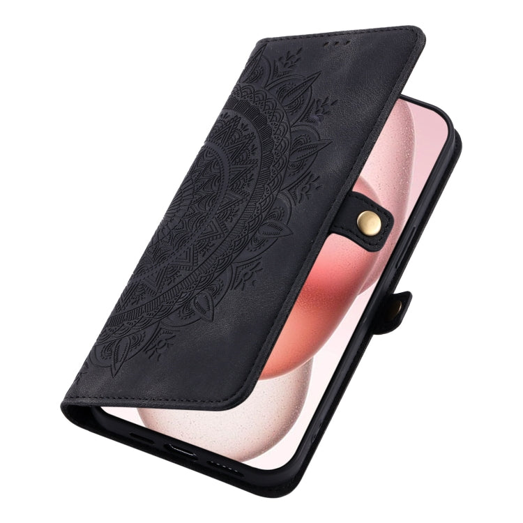For iPhone 11 Pro Max Skin Feel Totem Embossed Leather Phone Case