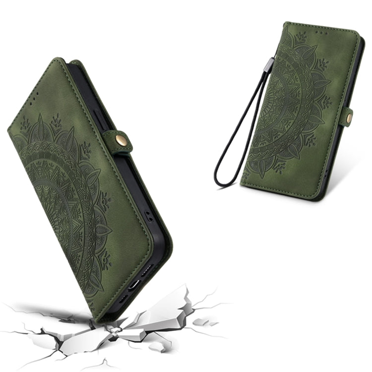 For iPhone 11 Skin Feel Totem Embossed Leather Phone Case