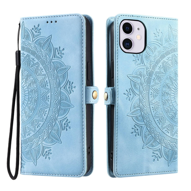 For iPhone 11 Skin Feel Totem Embossed Leather Phone Case