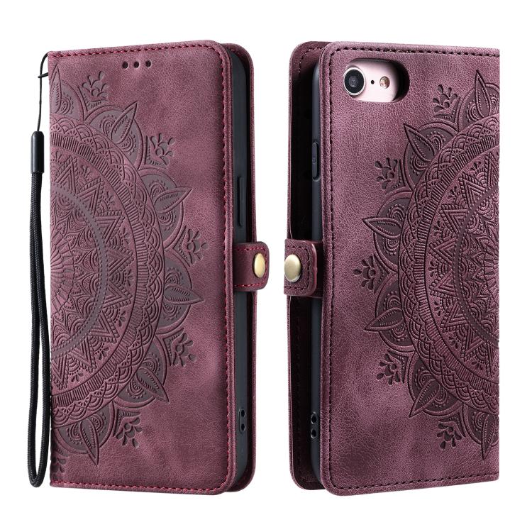 For iPhone 16e / 17e Skin Feel Totem Embossed Leather Phone Case