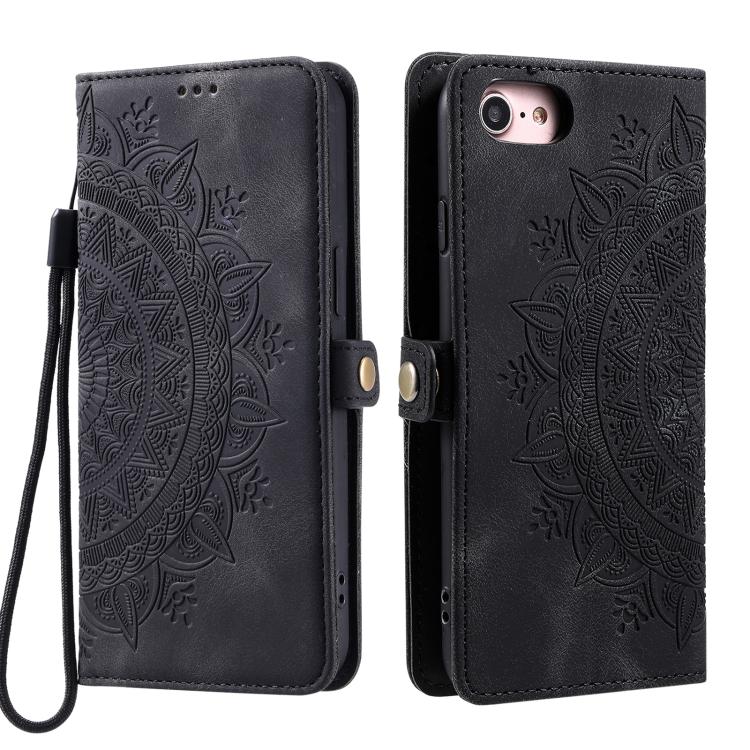 For iPhone 16e / 17e Skin Feel Totem Embossed Leather Phone Case