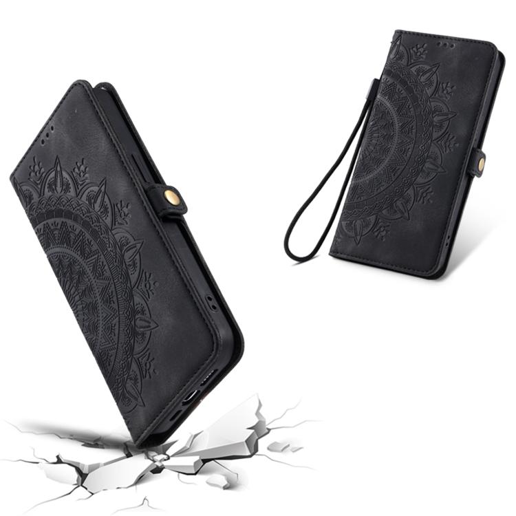 For iPhone 16e / 17e Skin Feel Totem Embossed Leather Phone Case
