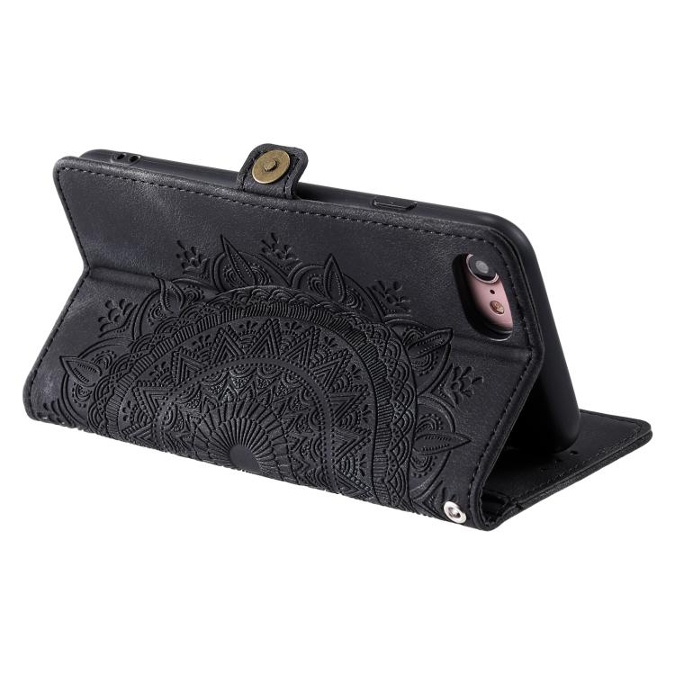 For iPhone 16e / 17e Skin Feel Totem Embossed Leather Phone Case