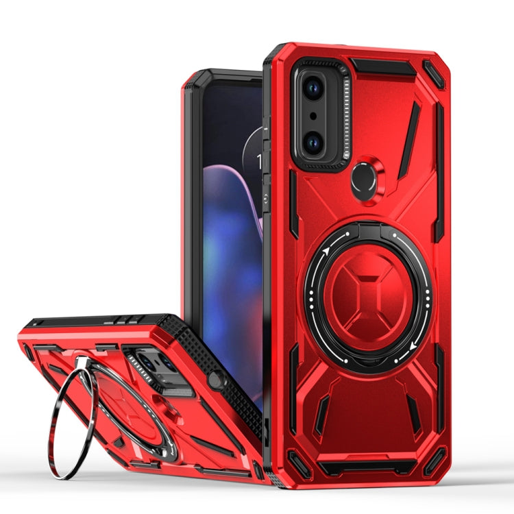 For Motorola G Pure / Moto G Play 2023 Armor II Series MagSafe Magnetic Holder Phone Case