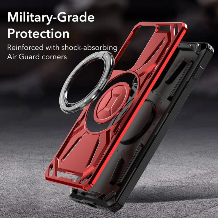 For Motorola Moto G Power 5G 2024 Armor II Series MagSafe Magnetic Holder Phone Case