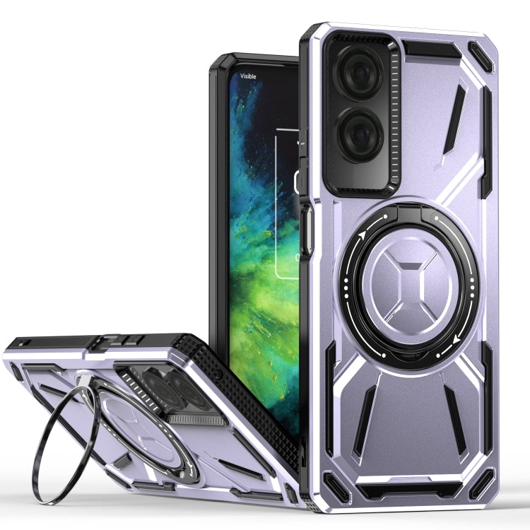 For TCL 50 SE 4G Armor II Series MagSafe Magnetic Holder Phone Case