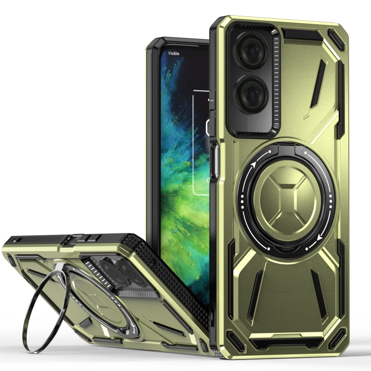 For TCL 50 SE 4G Armor II Series MagSafe Magnetic Holder Phone Case