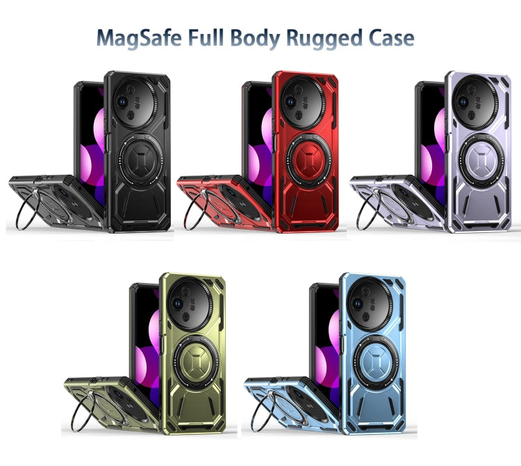 For TCL 50 SE 4G Armor II Series MagSafe Magnetic Holder Phone Case