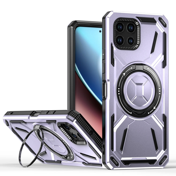 For T-Mobile Revvl 7 5G Armor II Series MagSafe Magnetic Holder Phone Case