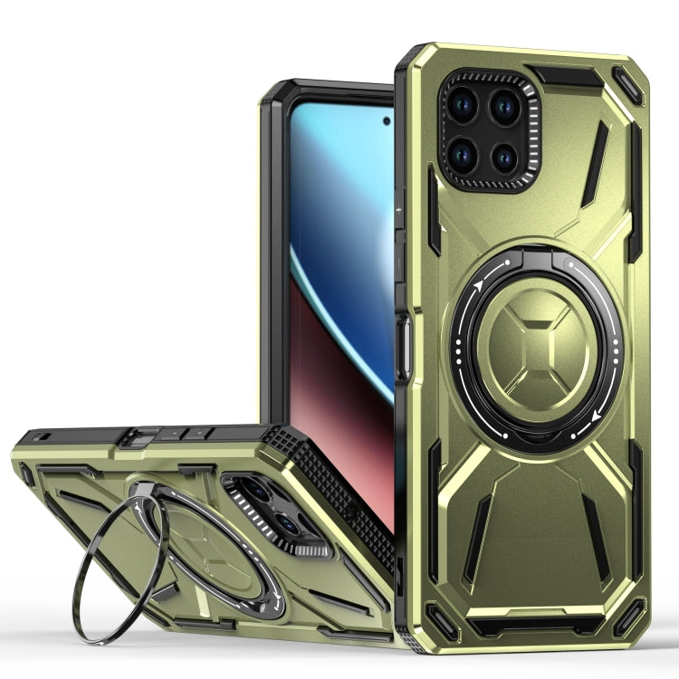 For T-Mobile Revvl 7 5G Armor II Series MagSafe Magnetic Holder Phone Case