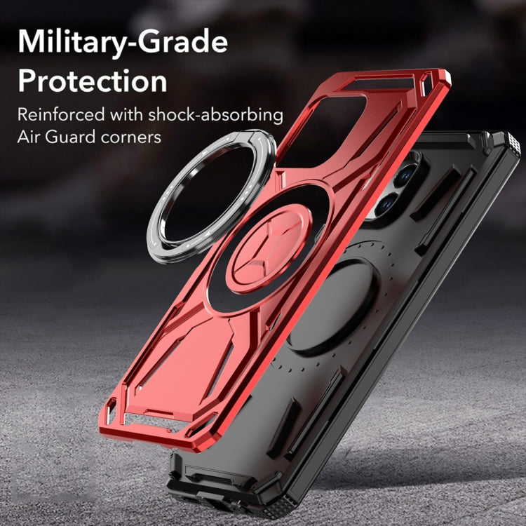 For T-Mobile Revvl 7 5G Armor II Series MagSafe Magnetic Holder Phone Case