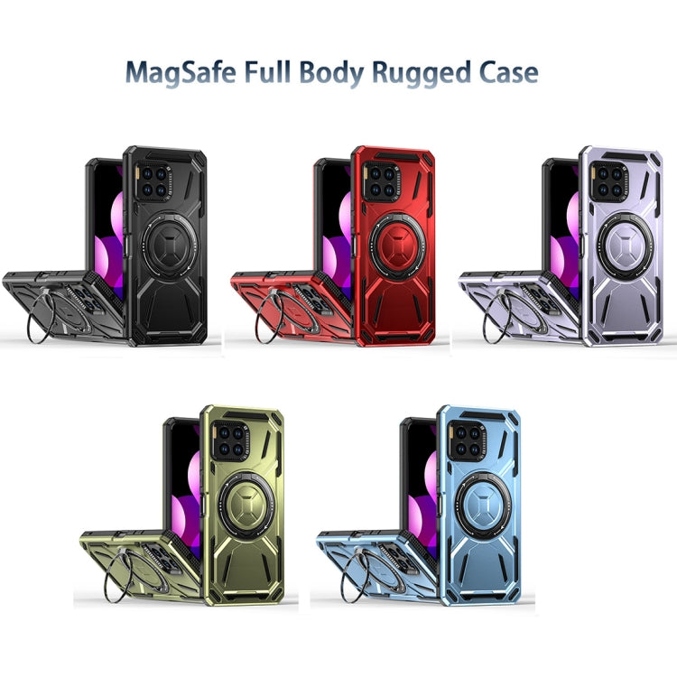For T-Mobile Revvl 7 5G Armor II Series MagSafe Magnetic Holder Phone Case