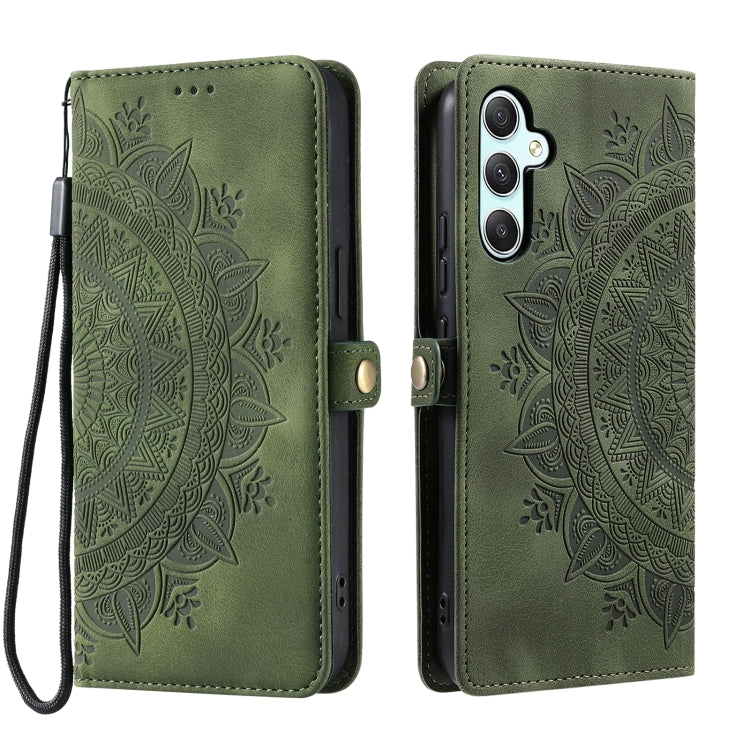 For Samsung Galaxy A15 Skin Feel Totem Embossed Leather Phone Case